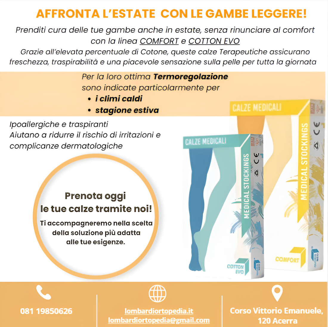 Affronta l'estate con le gambe leggere!