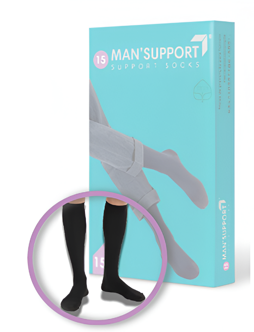 GLORIA MAN SUPPORT 15 COTTON GAMBALETTO