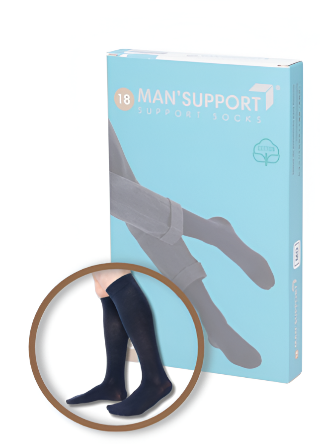GLORIA MAN SUPPORT 18 COTTON - GAMBALETTO