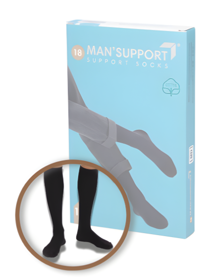 GLORIA MAN SUPPORT 18 COTTON - GAMBALETTO