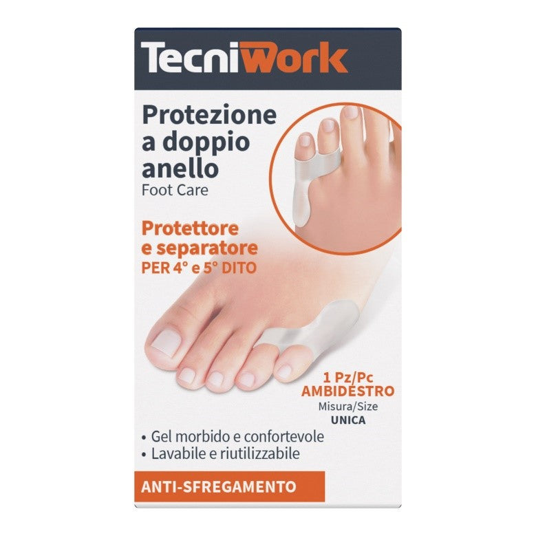 PROTEZIONE E SEPARATORE A DOPPIO ANELLO PER 4° E 5° DITO TECNIWORK