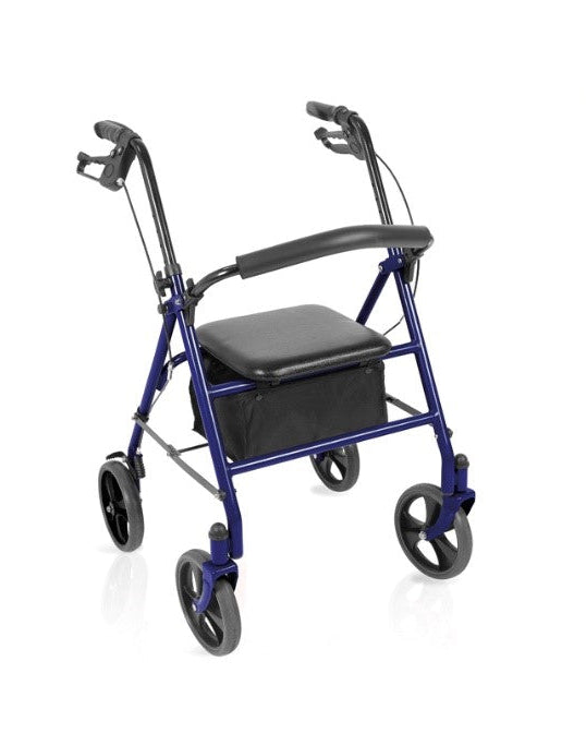 ROLLATOR PIEGHEVOLE CON BUSTA PORTA OGGETTI - IN ACCIAIO VERNICIATO - MORETTI