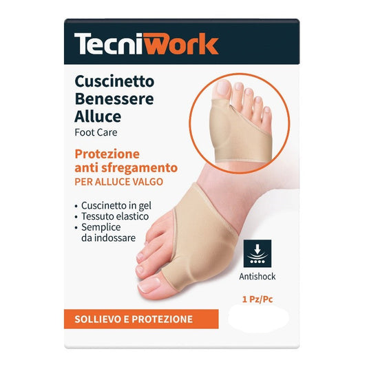 PROTEZIONE ANTI SFREGAMENTO IN TESSUTO PER ALLUCE VALGO TECNIWORK