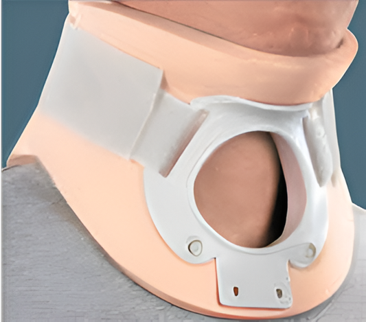 CERVISTABLE ROTEN - COLLARE CERVICALE BIVALVA CON FORO TRACHEALE