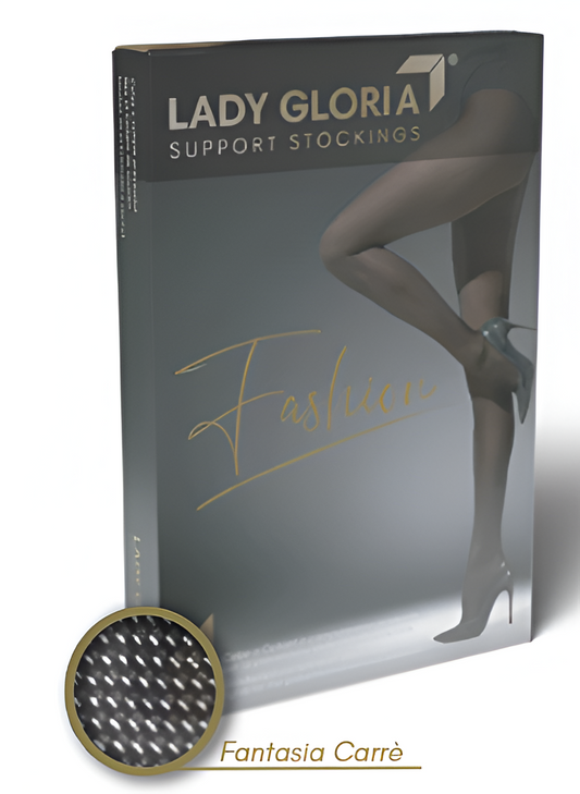 GLORIA FASHION  COLLANT FANTASIA CARRE' 12-15mmHg